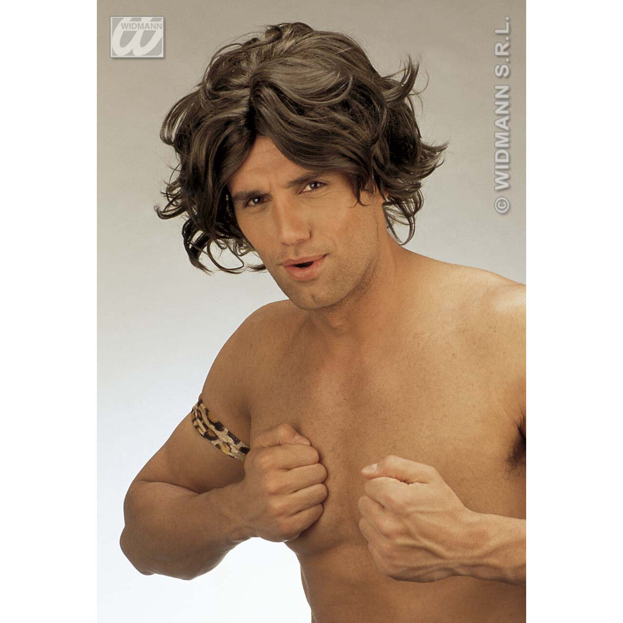 Op deze afbeelding zie je een Accessoires, van het merk Widmann. Pruik, Tarzan