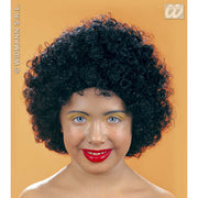 Op deze afbeelding zie je een Accessoires, van het merk Widmann. Pruik, Afro Unisex Kind