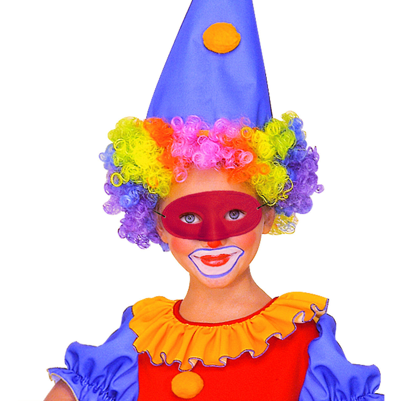 Op deze afbeelding zie je een Accessoires, van het merk Widmann. Ovaal Oogmasker Mascherina Rood Kind