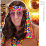 Hippie Lennon Perücke Braun