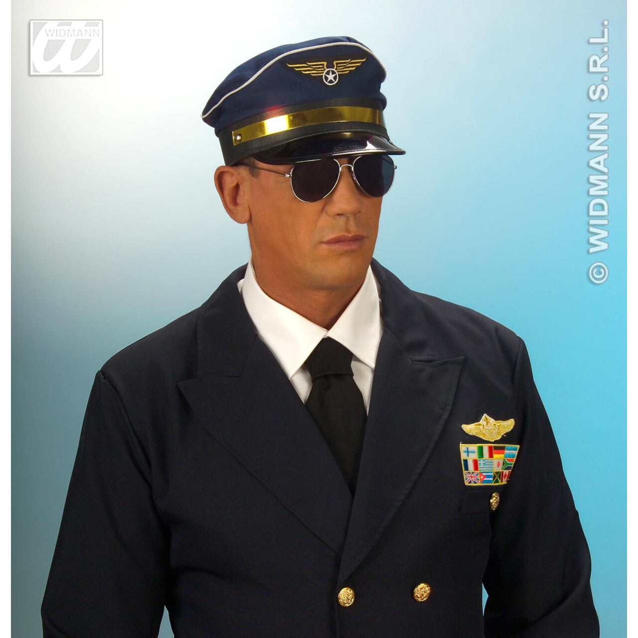 Op deze afbeelding zie je een Accessoires, van het merk Widmann. Bril, Piloot