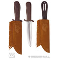 Indianermesser Mit Wildleder-Scheide