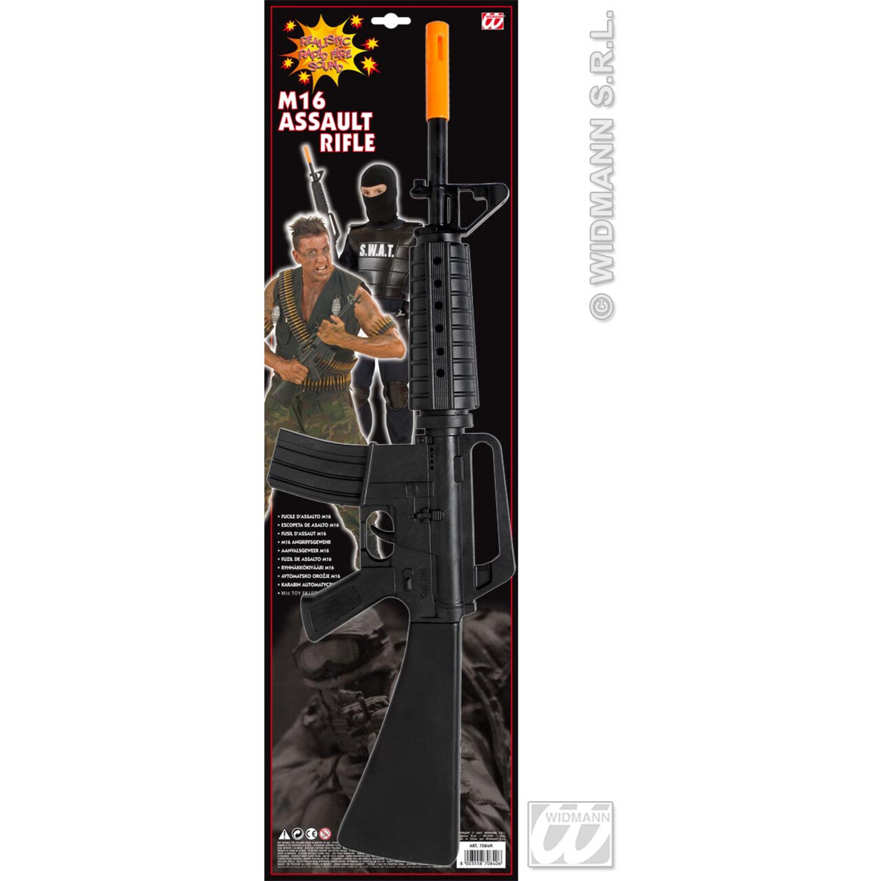 Op deze afbeelding zie je een Accessoires, van het merk Widmann. M16 Aanvalsgeweer