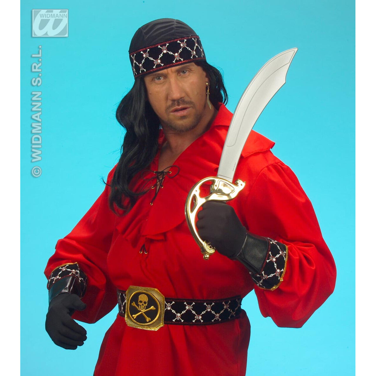 Op deze afbeelding zie je een Accessoires, van het merk Widmann. Piratenhandschoenen Lederlook
