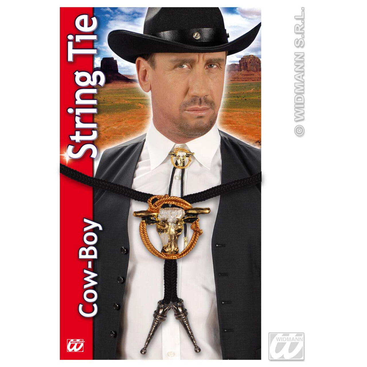 Op deze afbeelding zie je een Accessoires, van het merk Widmann. Luxe Cowboy Veterdas