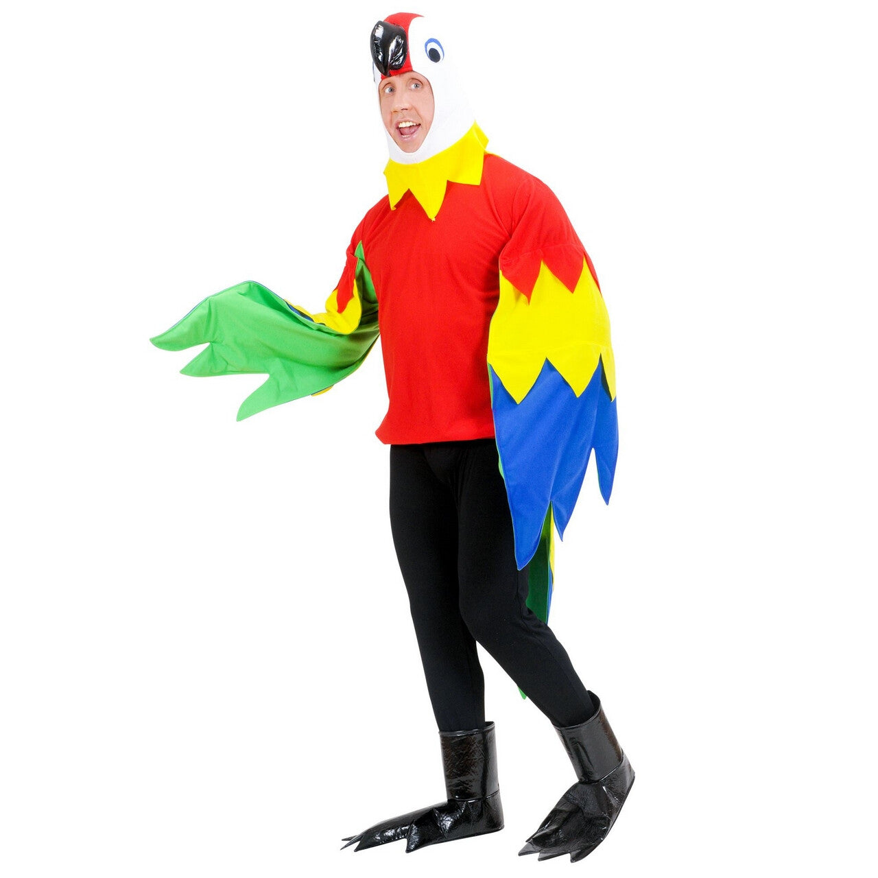 Op deze afbeelding zie je een Kostuums, van het merk Widmann. Vrolijke Papegaai Kostuum Man