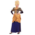 Elegante Marquise Velvet Blue Kostüm Frau Damen