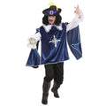 Edler Musketier D’artagnan Blau Herrenkostüm