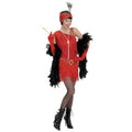 Roaring Flapper Kleid Rot 1920er Kostüm Frau Damen