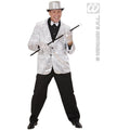 Paillettenjacke Silber Herren