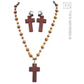 Rosenkranz Mit Kreuz-Ohrringen
