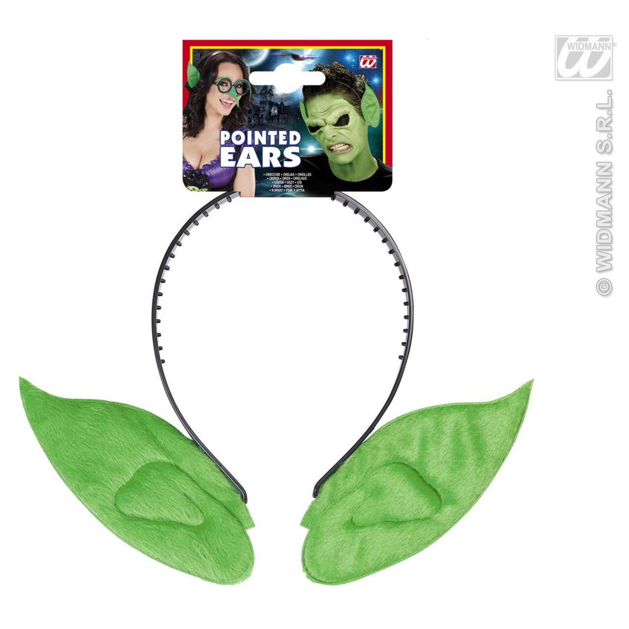 Op deze afbeelding zie je een Accessoires, van het merk Widmann. Hoofdband Met Puntoren, Groen
