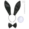 Glitzerndes Bunny-Set Schwarz