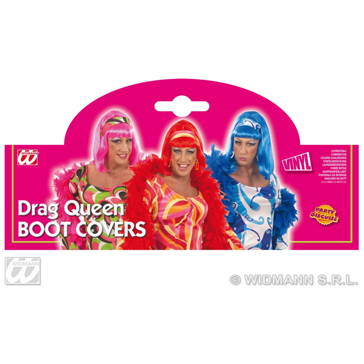 Op deze afbeelding zie je een Accessoires, van het merk Widmann. Opzetlaarzen Travestiet