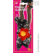 Op deze afbeelding zie je een Accessoires, van het merk Widmann. Bloemen Kousenband