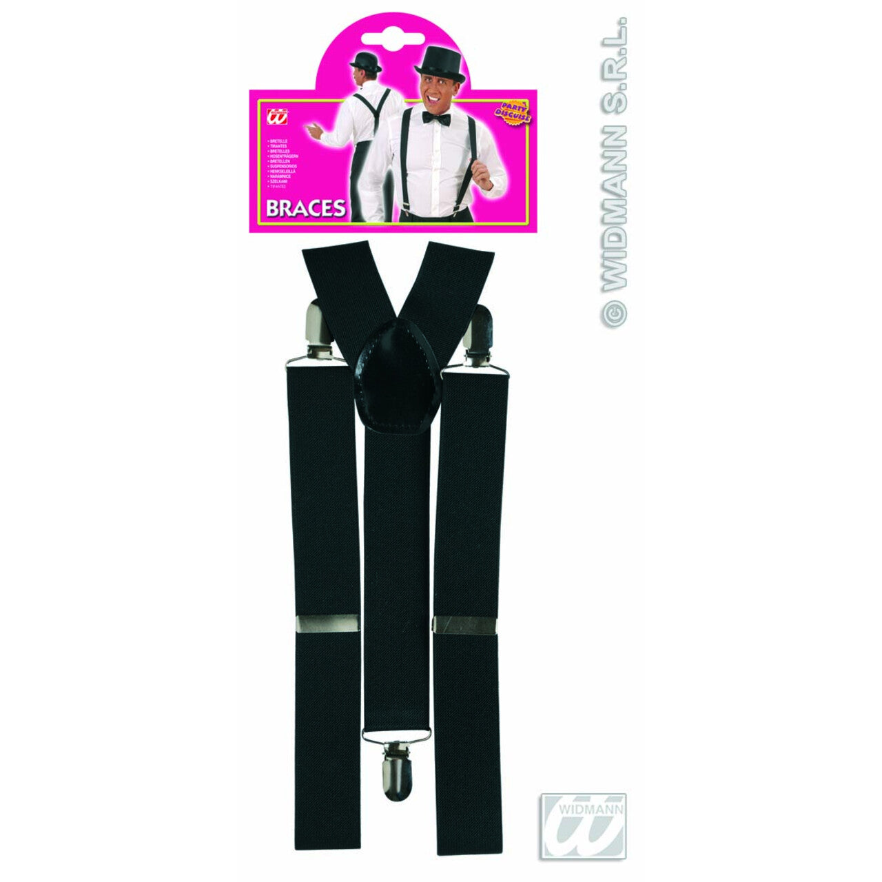 Op deze afbeelding zie je een Accessoires, van het merk Widmann. Bretel, Zwart