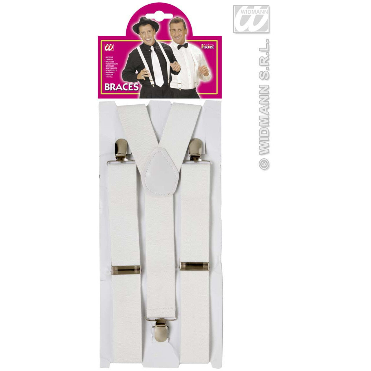 Op deze afbeelding zie je een Accessoires, van het merk Widmann. Bretel, Wit