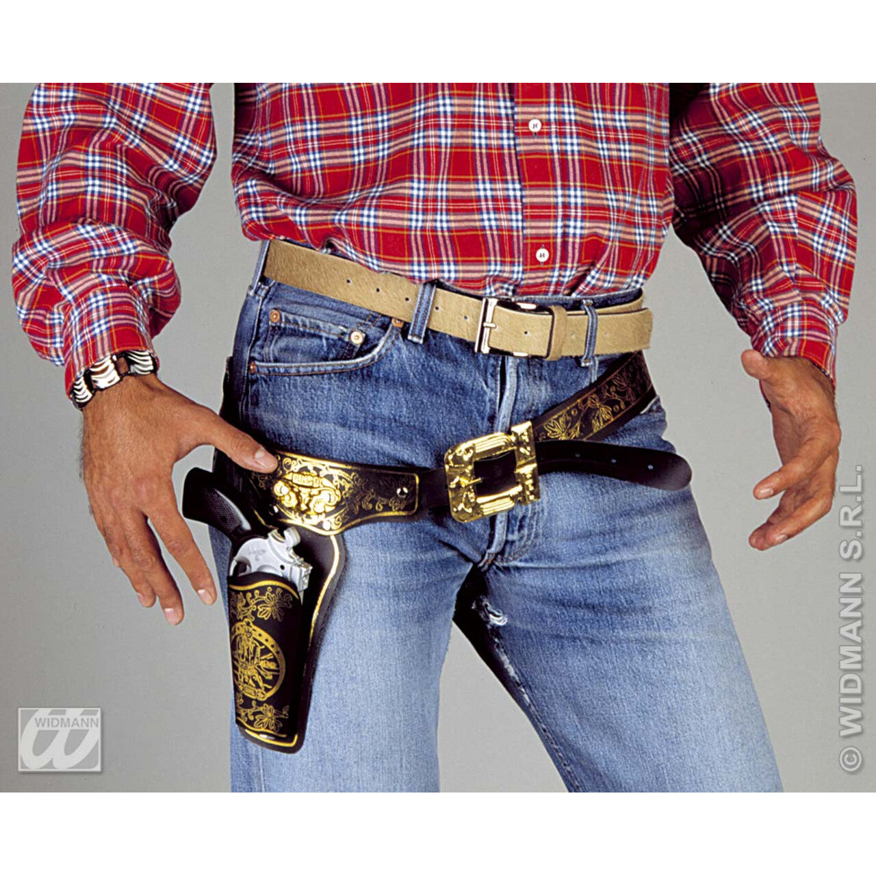 Op deze afbeelding zie je een Accessoires, van het merk Widmann. Luxe Holster Met Decoratie
