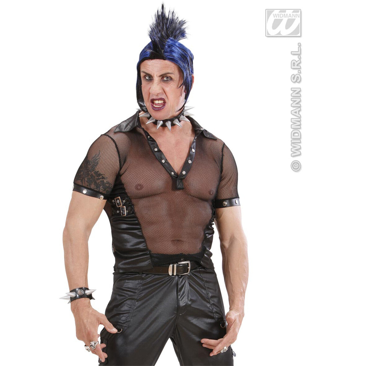 Op deze afbeelding zie je een Accessoires, van het merk Widmann. Armband Met Spikes