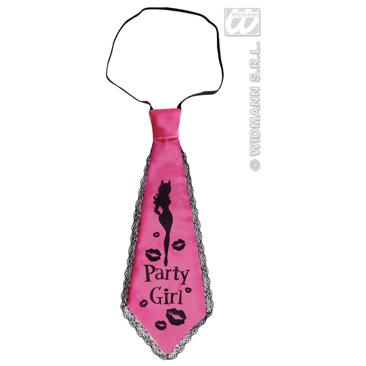 Op deze afbeelding zie je een Accessoires, van het merk Widmann. Stropdas Satijn Party Girl