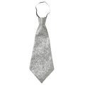 Glitzernde Lurex-Krawatte, Silber