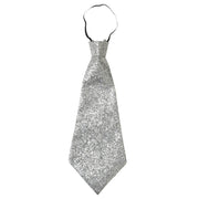 Op deze afbeelding zie je een Accessoires, van het merk Widmann. Stropdas Lurex, Zilver
