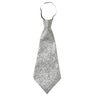 Glitzernde Lurex-Krawatte, Silber