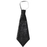 Glitzernde Lurex-Krawatte, Schwarz