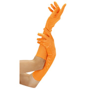 Op deze afbeelding zie je een Accessoires, van het merk Widmann. Handschoen Lang Neon, Oranje