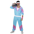 Assi Blaues New Kids 80er-Jahre-Trainingsanzugkostüm für Erwachsene Unisex Kostüm