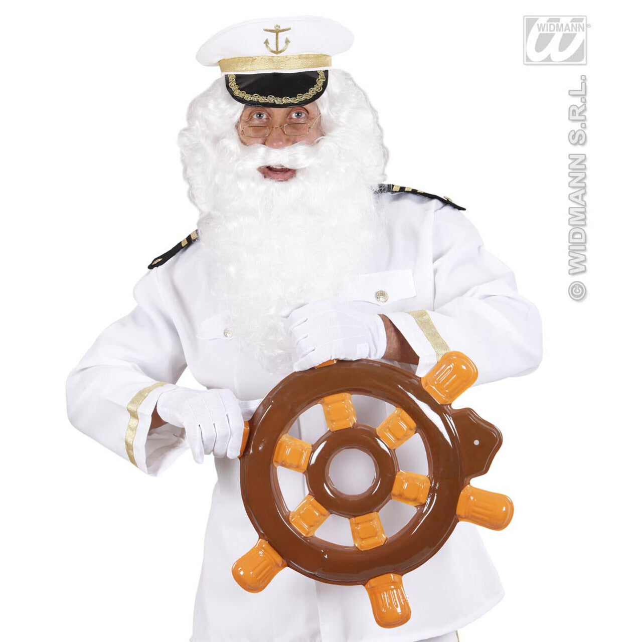 Op deze afbeelding zie je een Accessoires, van het merk Widmann. Maxi Baard Wit
