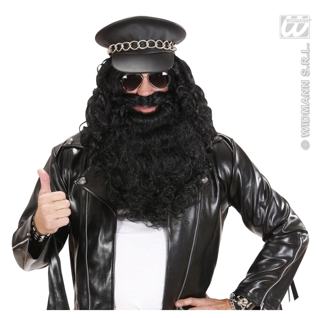 Op deze afbeelding zie je een Accessoires, van het merk Widmann. Maxi Baard Zwart
