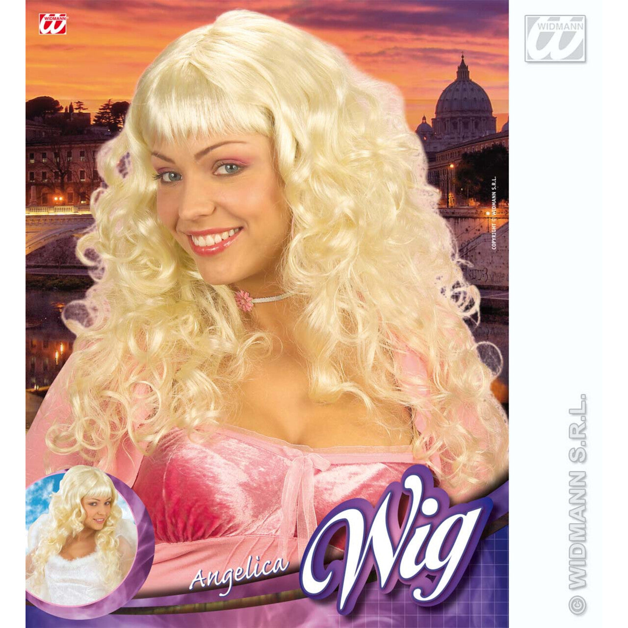 Op deze afbeelding zie je een Accessoires, van het merk Widmann. Pruik, Angelica
