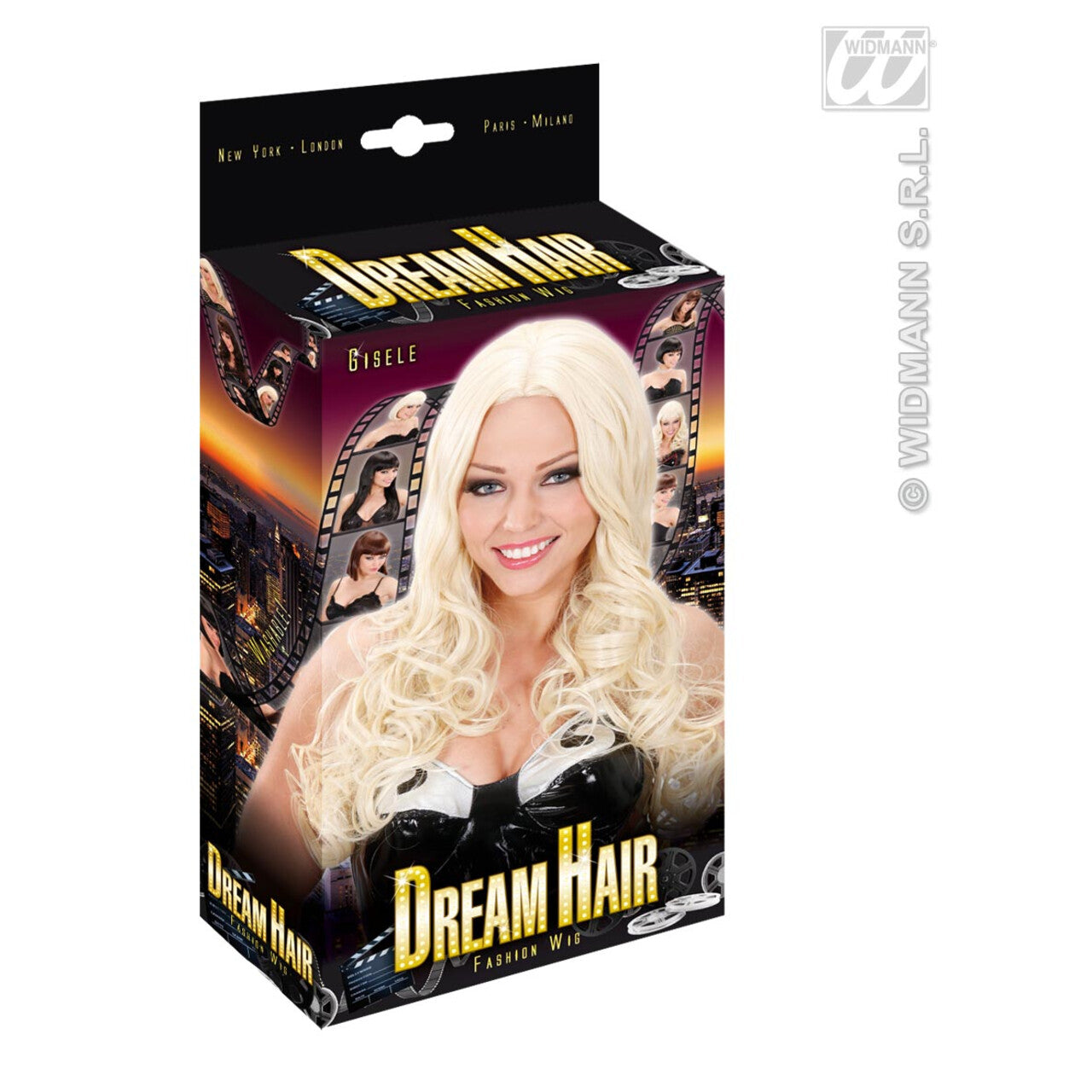 Op deze afbeelding zie je een Accessoires, van het merk Widmann. Pruik Droomhaar, Gisele Blond
