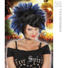 Perücke, Rockprinzessin Schwarz / Blau