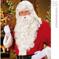 Deluxe Weihnachtsmann Nikolaus Perückenset Mit Bart, Schnurrbart Und Augenbrauen