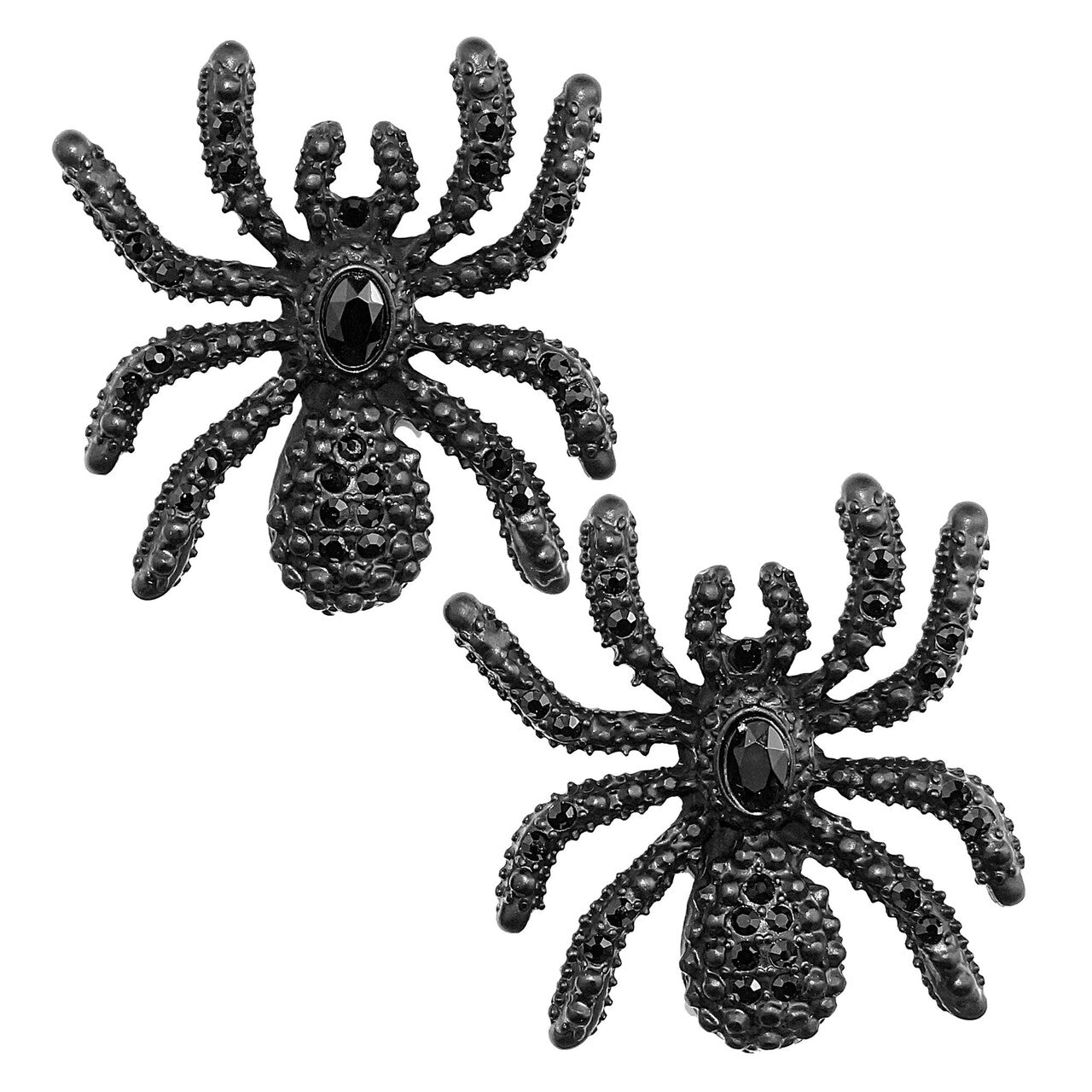Op deze afbeelding zie je een Accessoires, van het merk Widmann. Spider Strass Oorbellen