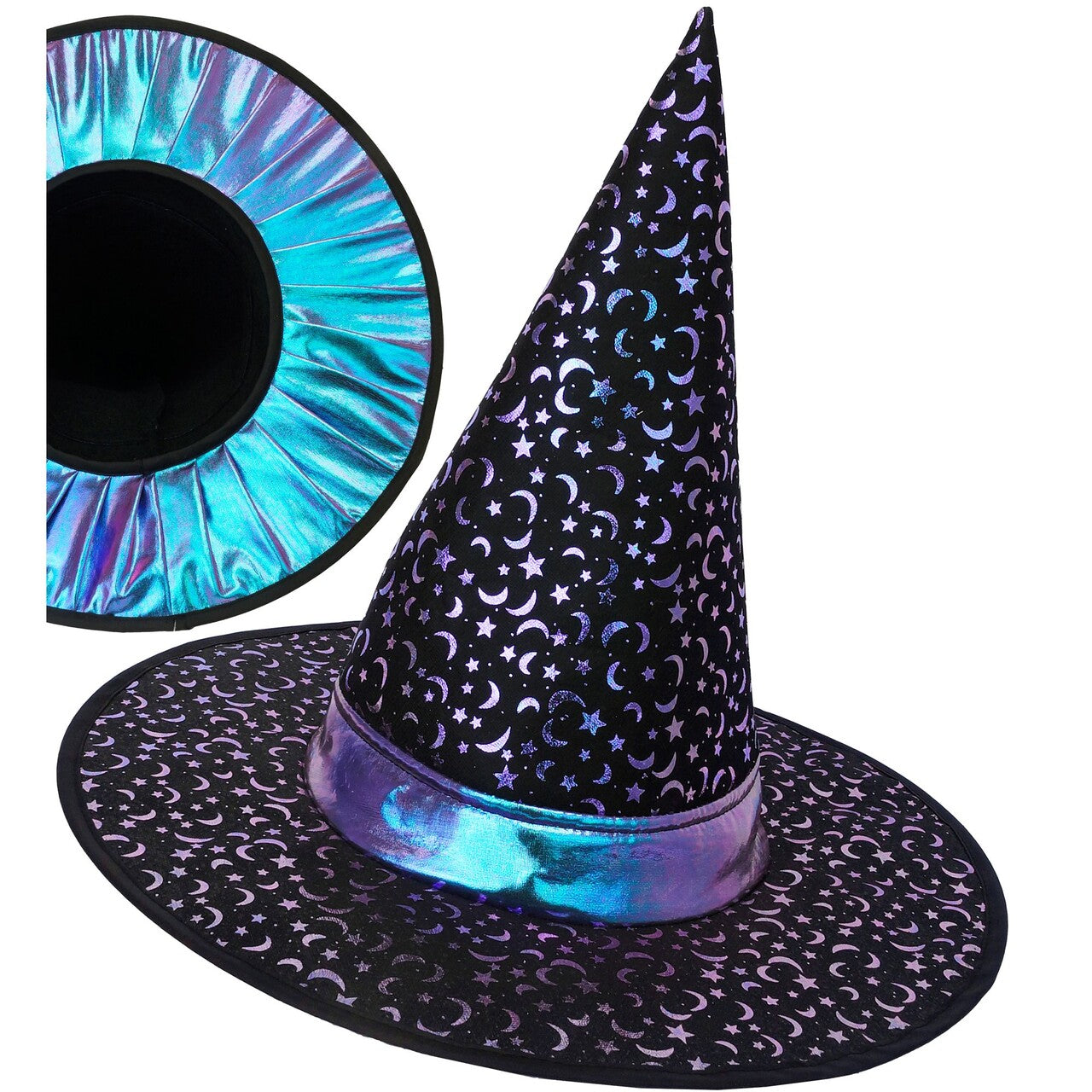 Op deze afbeelding zie je een Accessoires, van het merk Widmann. Sterrennacht Heksenhoed