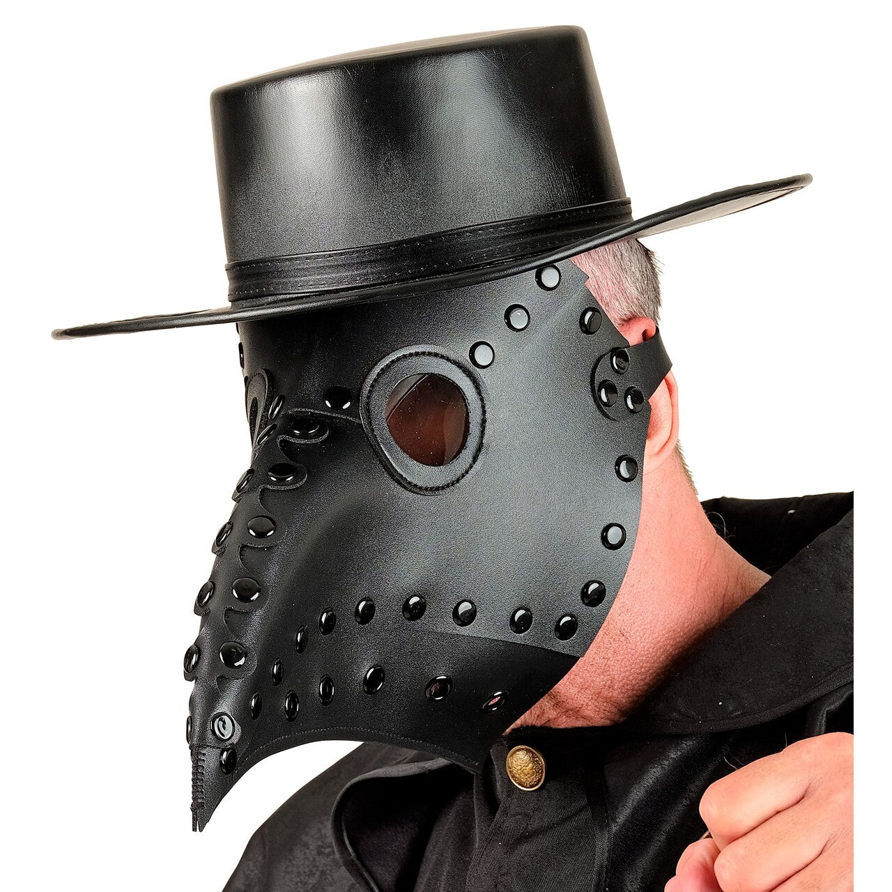 Op deze afbeelding zie je een Accessoires, van het merk Widmann. Grimmig Pestdokter Masker