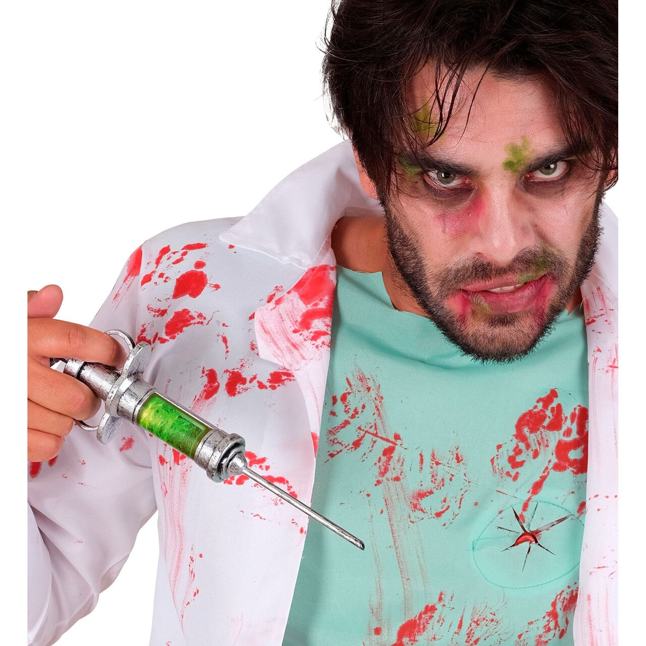 Op deze afbeelding zie je een Accessoires, van het merk Widmann. Zombie Injectiespuit