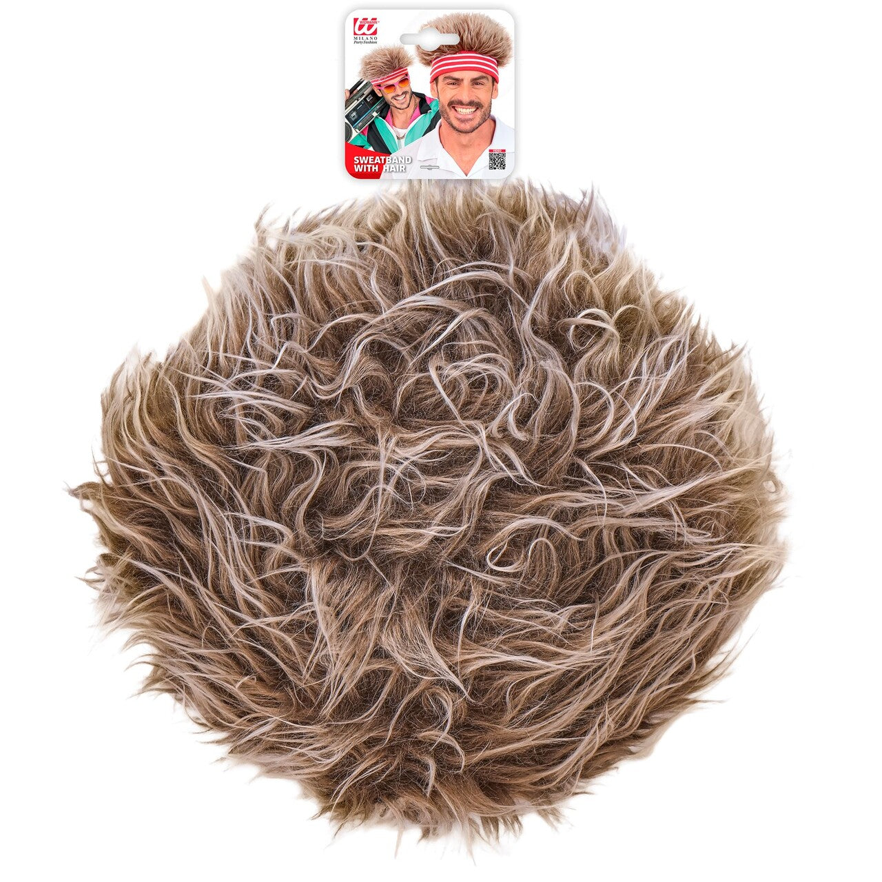 Op deze afbeelding zie je een Accessoires, van het merk Widmann. Back To The 80s Hoofdband Met Haar