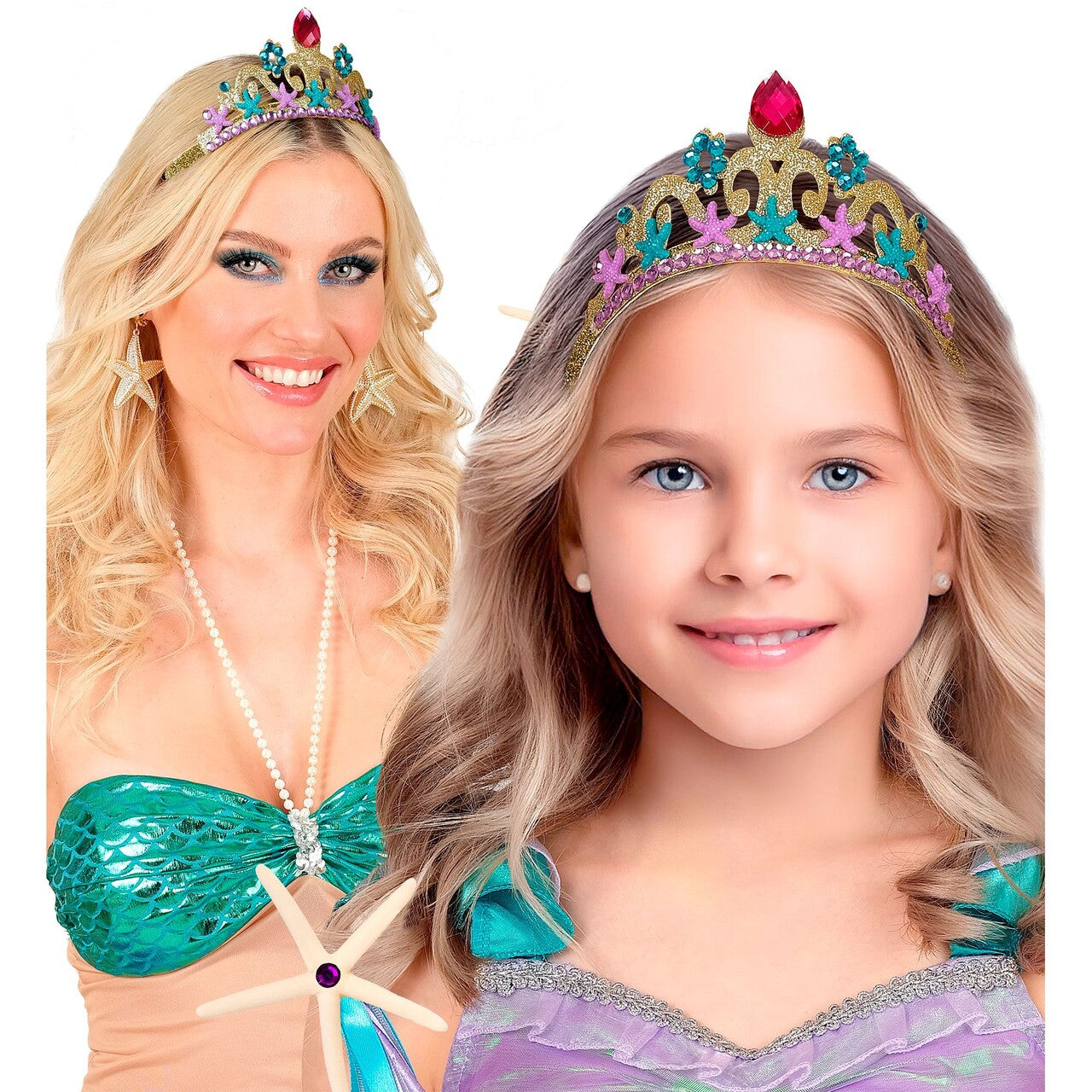 Op deze afbeelding zie je een Accessoires, van het merk Widmann. Magische Zeemeermin Tiara