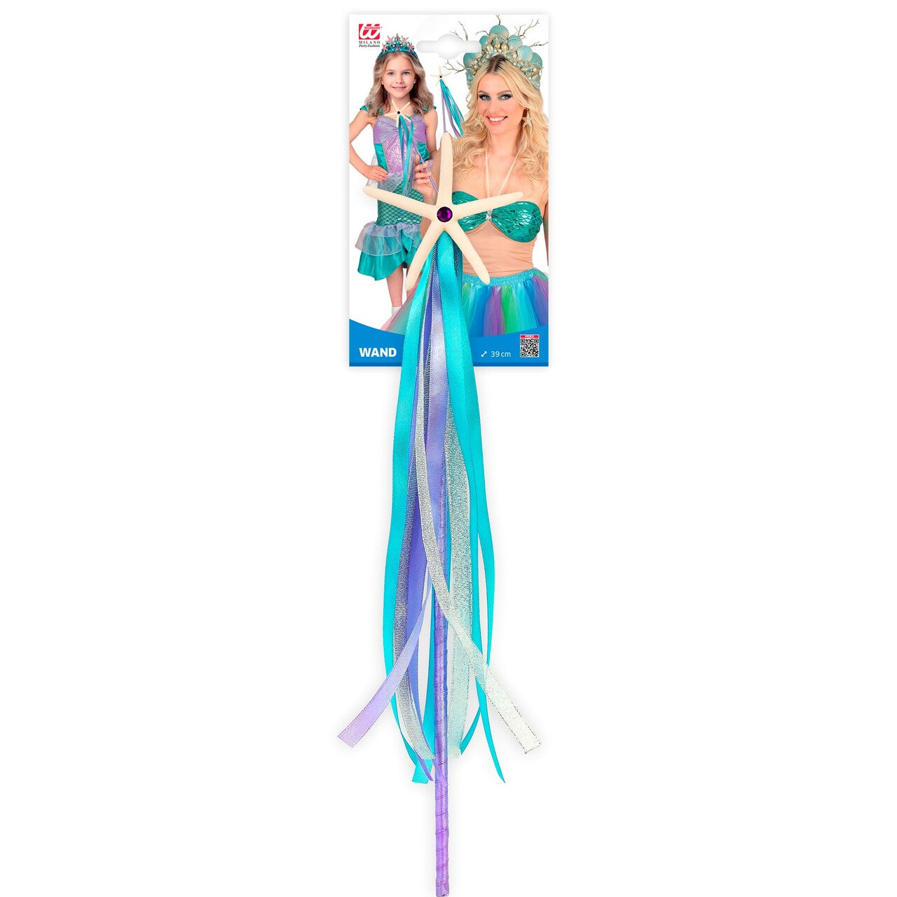 Op deze afbeelding zie je een Accessoires, van het merk Widmann. Toverstaf Vol Zeemeermin Magie