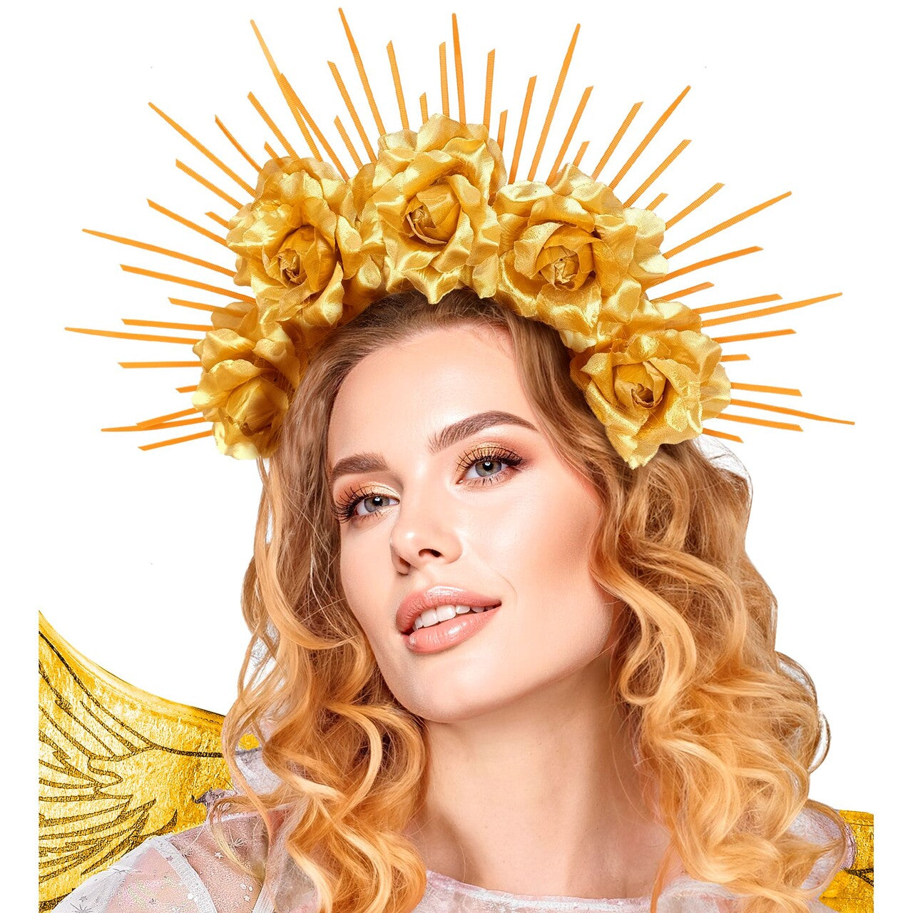 Op deze afbeelding zie je een Accessoires, van het merk Widmann. Holy Halo Sun Queen