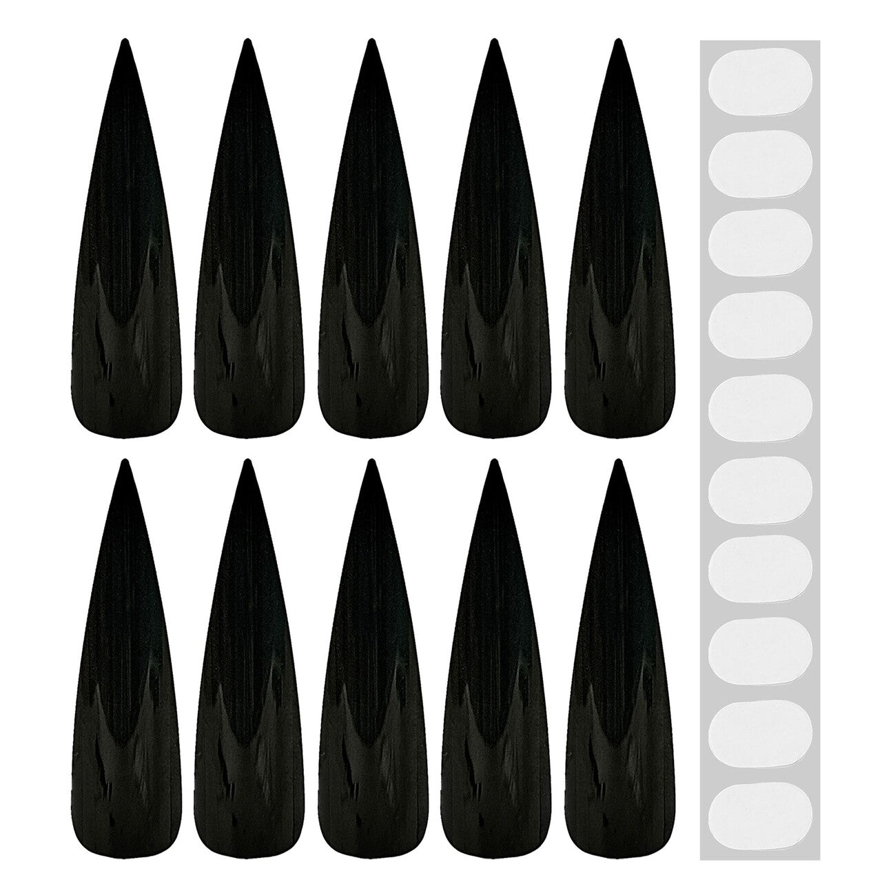 Op deze afbeelding zie je een Accessoires, van het merk Widmann. Black Witch Punt Nagels