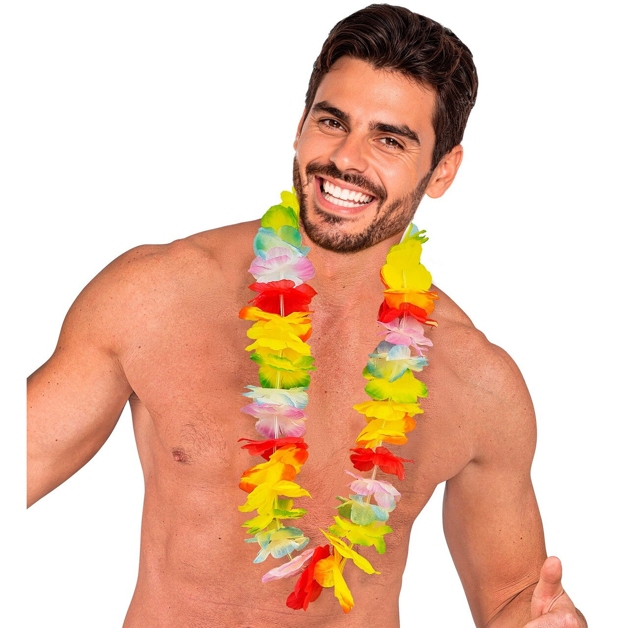 Op deze afbeelding zie je een Accessoires, van het merk Widmann. Hawaii Strand Krans Multicolor