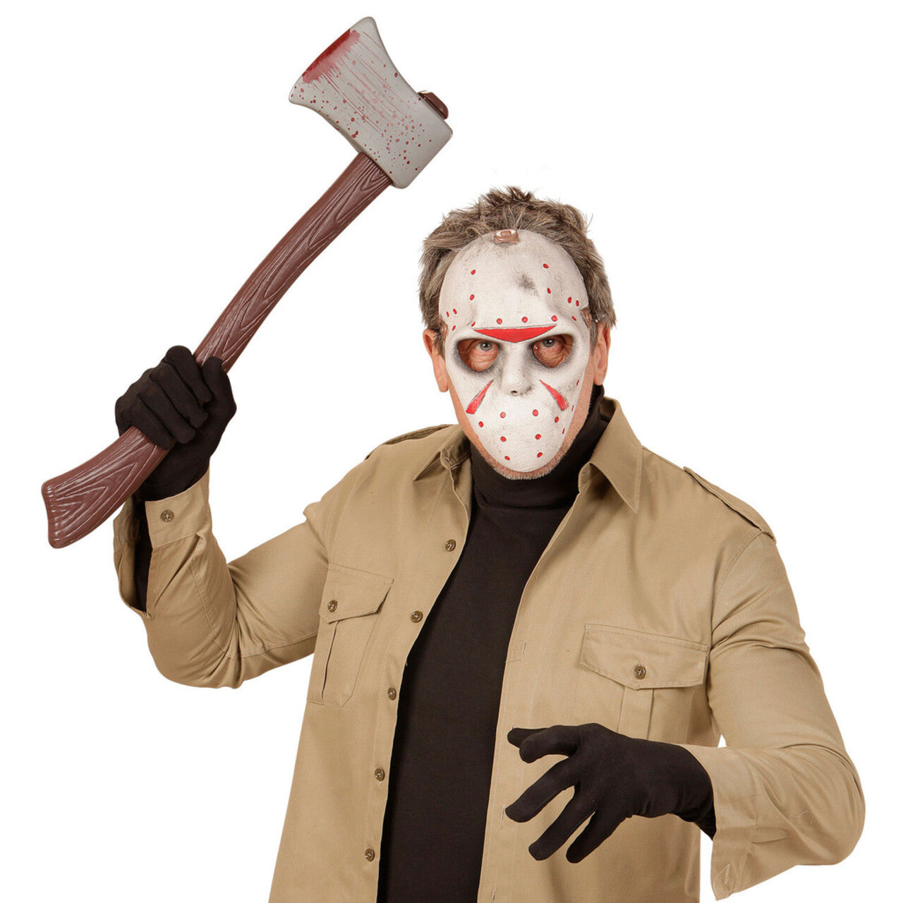 Op deze afbeelding zie je een Accessoires, van het merk Widmann. Hockeymasker Horror Scary Man