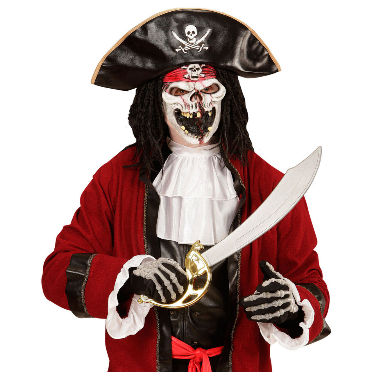 Op deze afbeelding zie je een Accessoires, van het merk Widmann. Masker Spookschip Piraat Horror Buccaneer