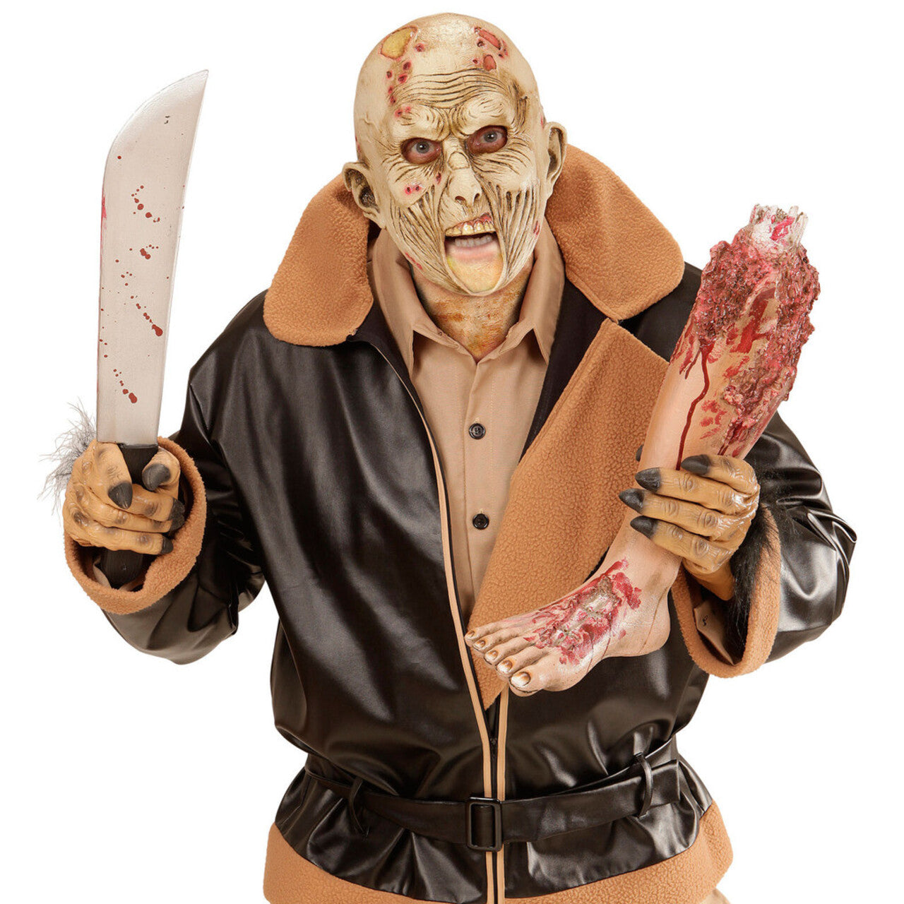 Op deze afbeelding zie je een Accessoires, van het merk Widmann. Vreselijk Kindermasker Zombie Met Open Mond