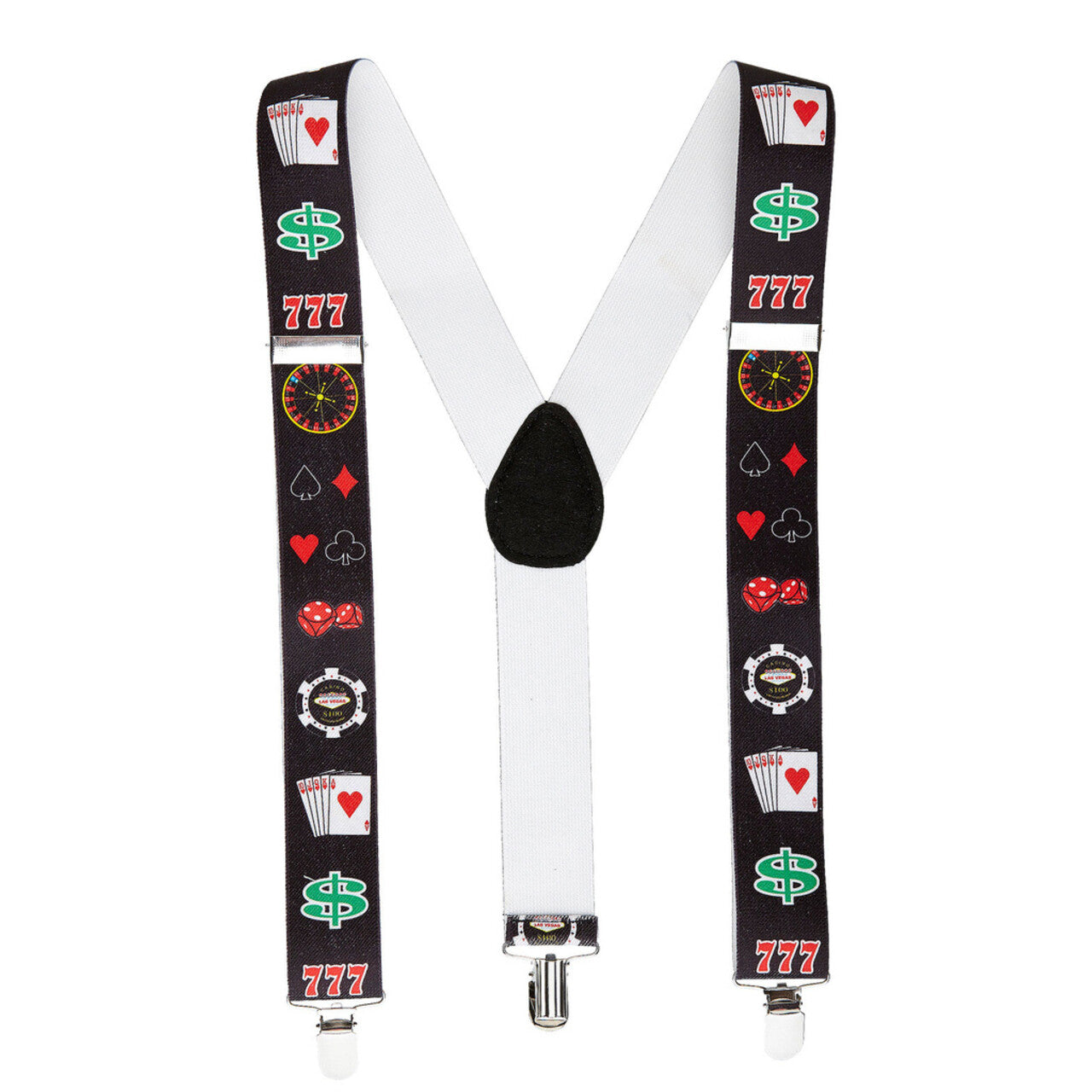 Op deze afbeelding zie je een Accessoires, van het merk Widmann. Raderboot Bretels Poker
